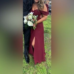 Cabernet Bridesmaids Dress